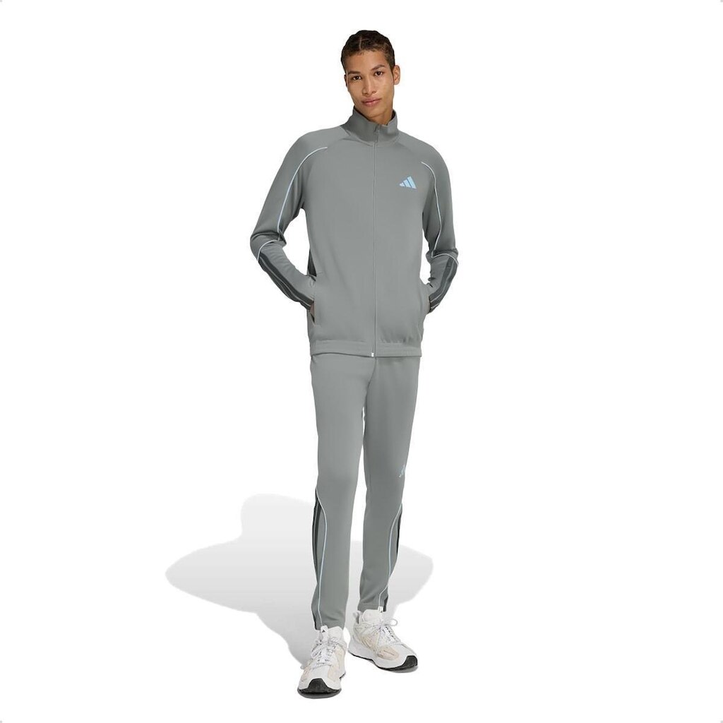 Conjunto Agasalho Adidas Masculino 3 Listras Stadium TS