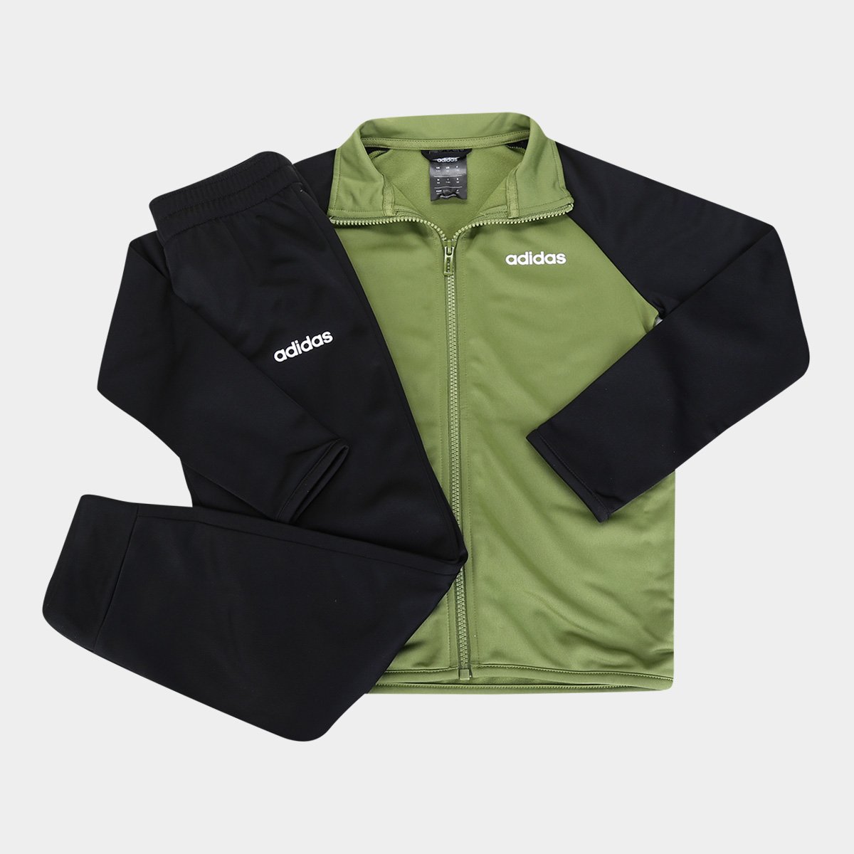 Conjunto Agasalho Infantil Adidas YB TS Entry Masculino - Preto | Zattini