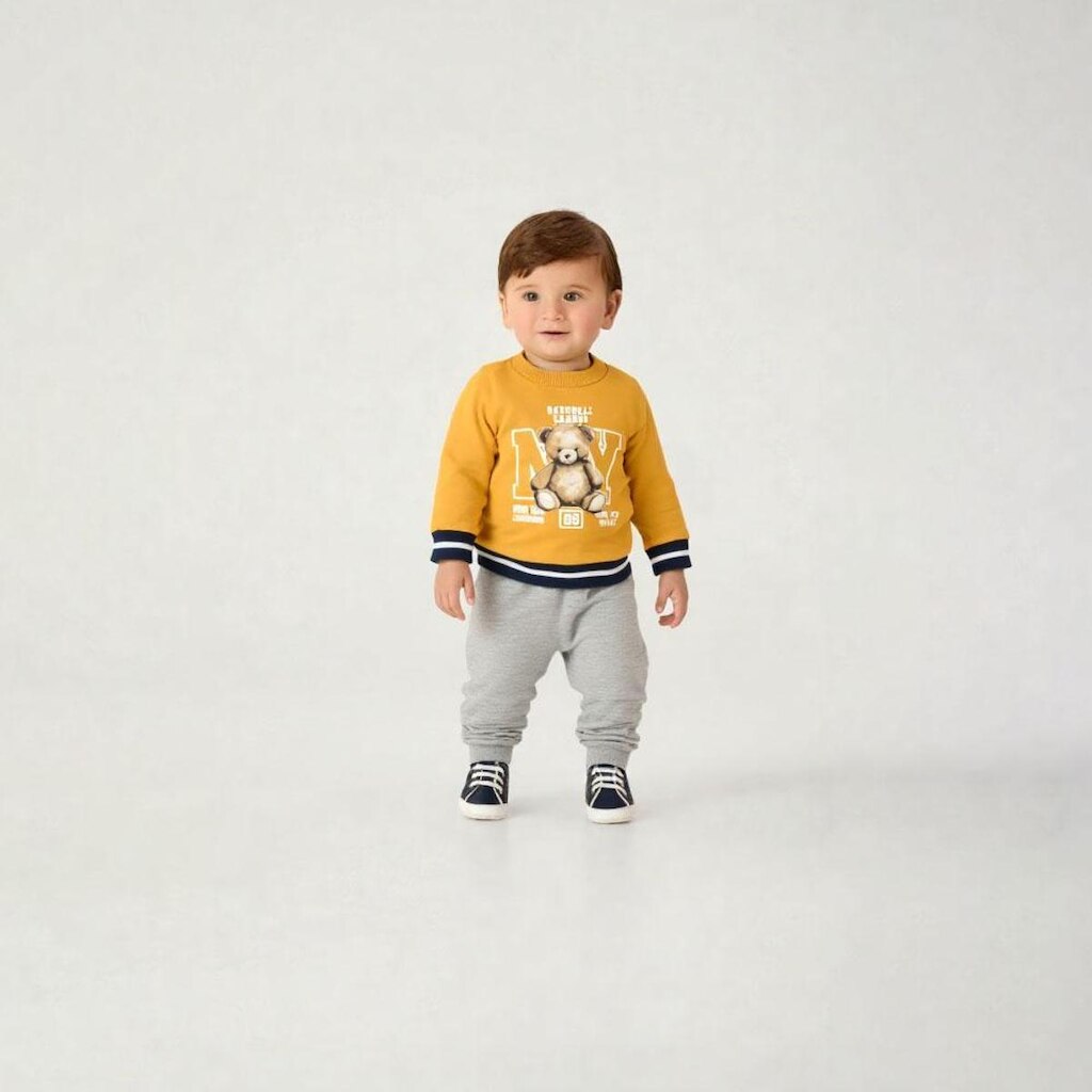 Conjunto Amarelo Bebe Pulla Bulla Menino - 55175-345