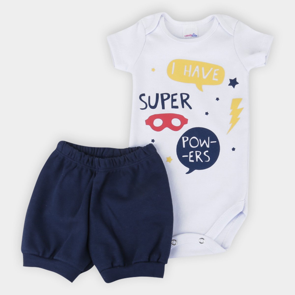 Conjunto Bebê Candy Kids Super Powers