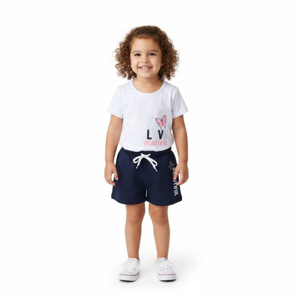 Conjunto Bebê Menina Manga Curta Arrumadinhos Cuti Girl