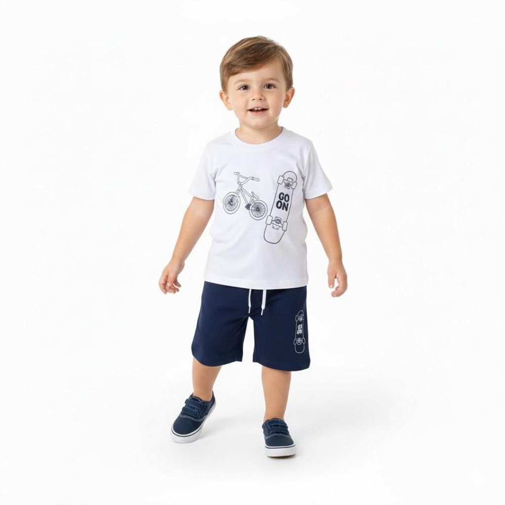 Conjunto Bebê Menino com estampa Arrumadinhos