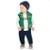 Conjunto Bebê Menino Elian 3 Peças Blusa Colete Calça Inverno - Verde