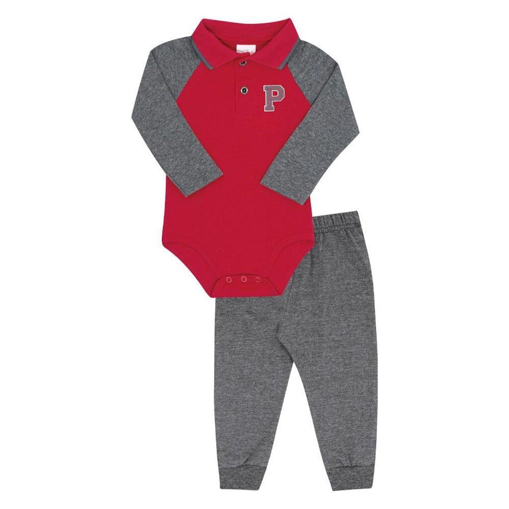Conjunto Bebe Menino - Vermelho - 52668-65