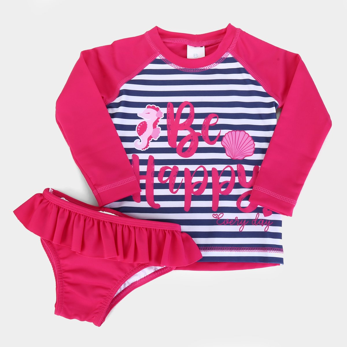 conjunto infantil com proteção uv