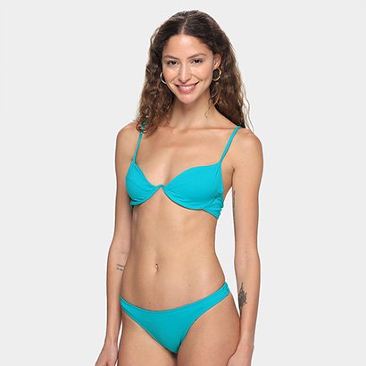 Conjunto Biquini Meia Taça Com Bojo My Favorite Things Liso - Feminino