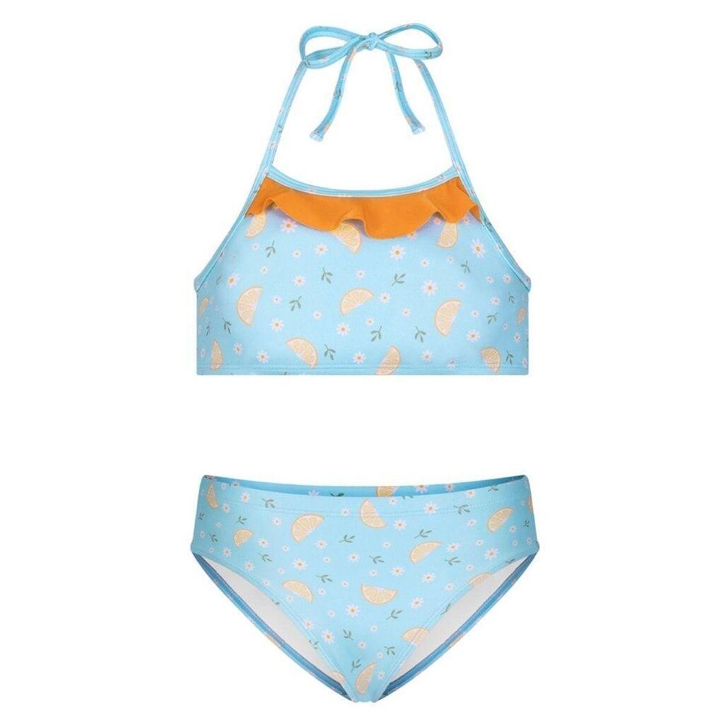 Conjunto Biquíni Selene Top + Calcinha Praia Juvenil - Azul 16
