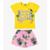 Conjunto Blusa com Shorts Rovi Kids Amarelo - Amarelo