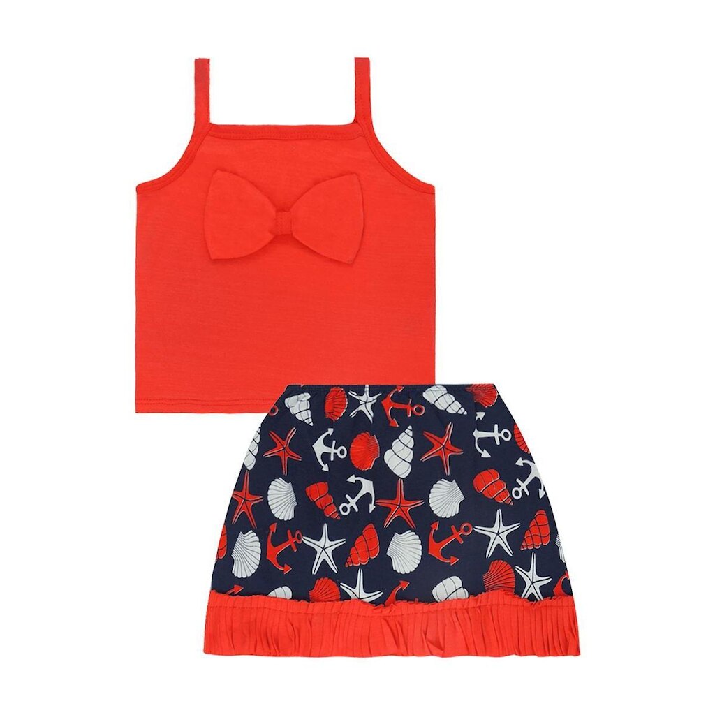 Conjunto Blusa de Alcinhas e Saia - Big Bless