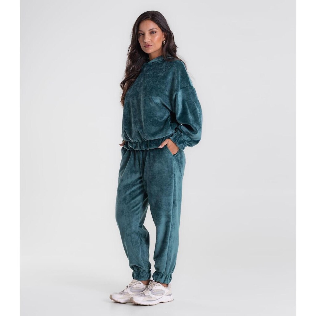 Conjunto Blusão Com Calça Endless Plush Feminina Verde