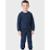 Conjunto Blusão Gola Redonda Com Calça Punho Verde Inverno Elegante Novo - Menino 1 a 4 anos - Azul