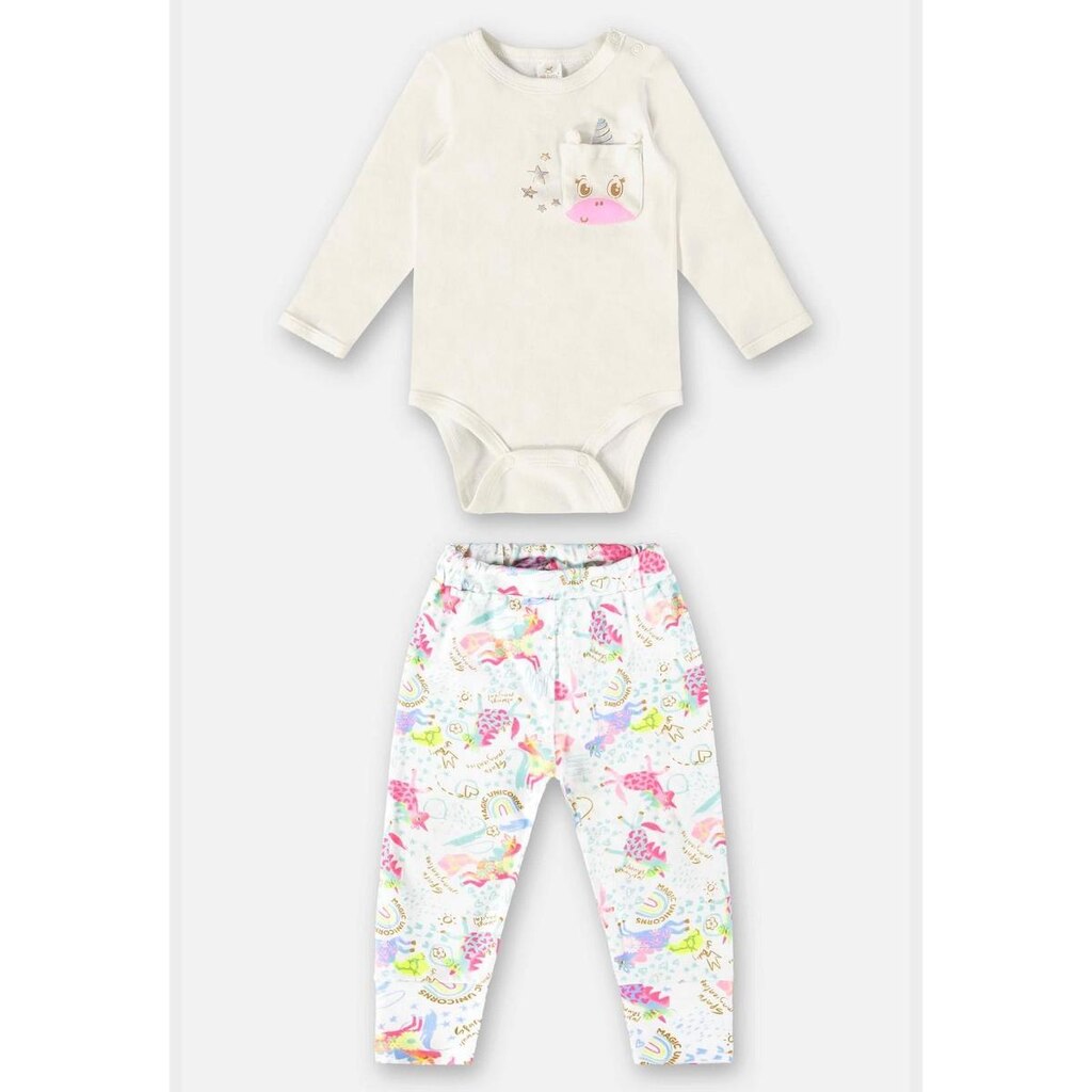 Conjunto Body e Calça Bebê Menina Up Baby