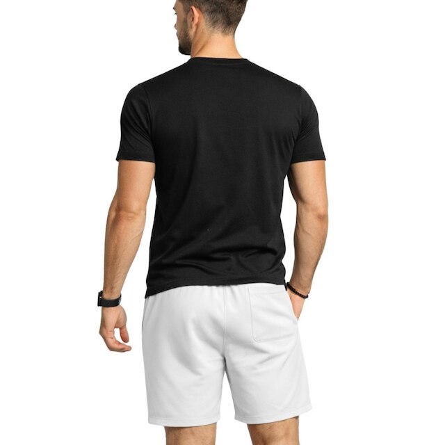 Conjunto Camiseta Algodão Estampada E Short Masculino