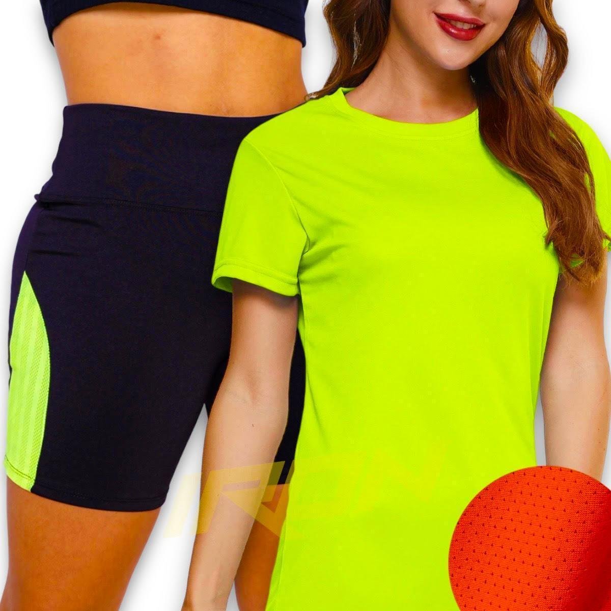 Conjunto Camiseta Blusinha DRY + Short Leg Legging REDINHA Corrida Academia 635 Menor preço em Conjunto Camiseta Blusinha DRY + Short Leg Legging REDINHA Corrida Academia 635