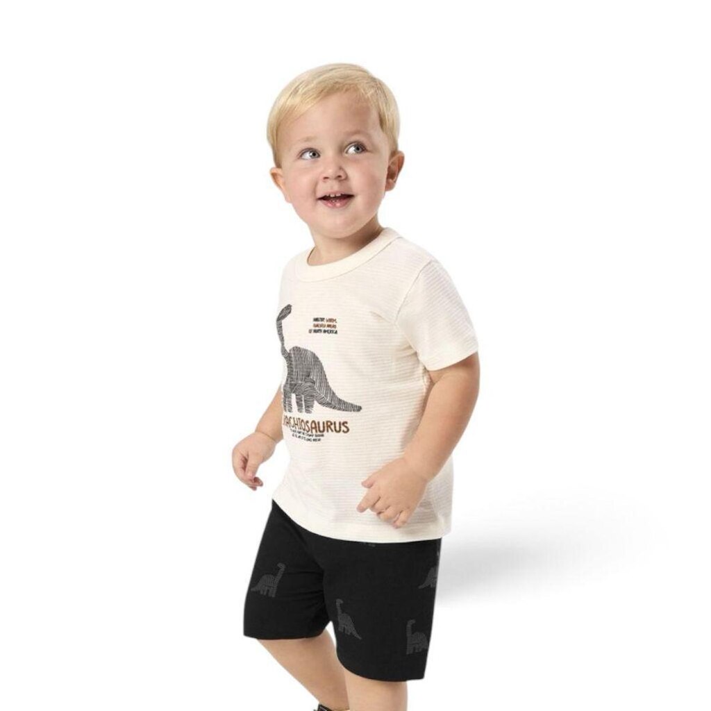 Conjunto Camiseta com Bermuda Infantil Dinossauro Rovi Kids 3029091