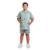 Conjunto Camiseta Com Capuz E Shorts Infantil Moletinho - Verde