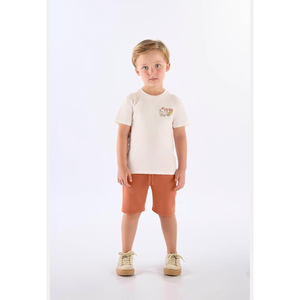 Conjunto Camiseta Estampada Bermuda Up Baby