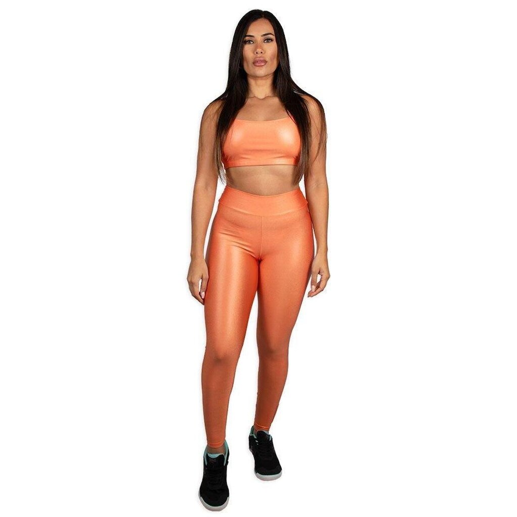 Conjunto Colcci Top e Calça Legging Laranja