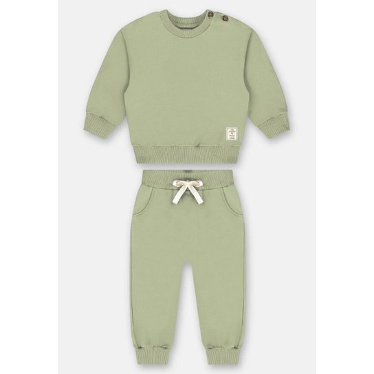 Conjunto com Blusão e Calça Nature Unissex para Bebê Up Baby