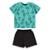 Conjunto com Camiseta e Bermuda para Bebê Menino Bee Loop - Verde