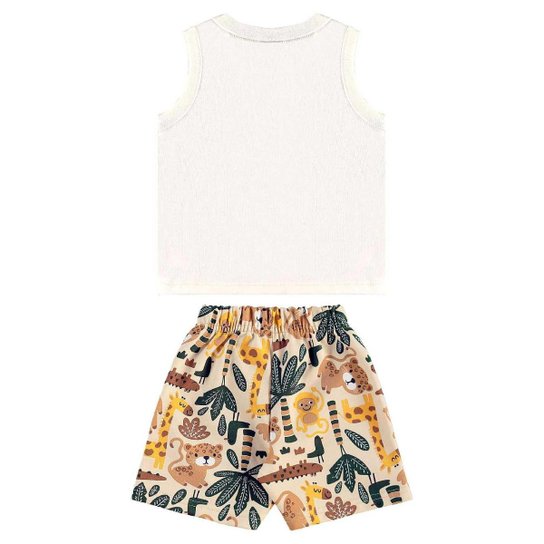 Conjunto com Regata e Bermuda Bee Loop