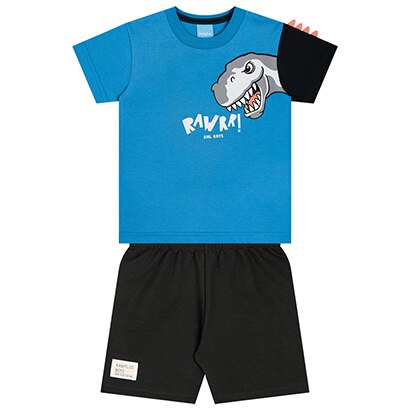 Conjunto Curto Infantil Kamylus Estampado Menino - Masculino