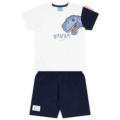Conjunto Curto Infantil Kamylus Estampado Menino - Masculino