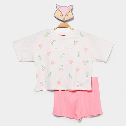 Conjunto Curto Infantil Kamylus Menina - Feminino