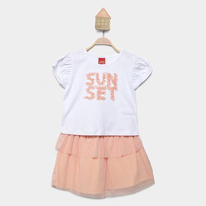 Conjunto Curto Infantil Kyly Menina - Feminino