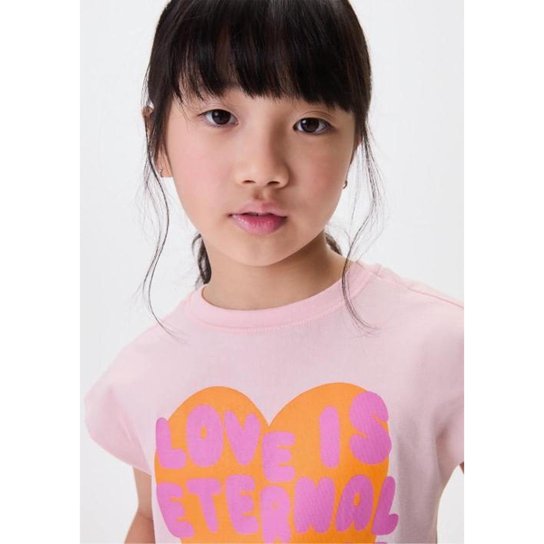 Conjunto Curto Infantil Menina Com Estampa Hering Kids