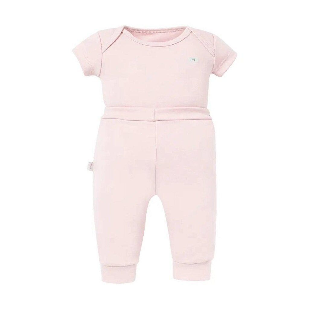 Conjunto de Body Hug Curto Com Calça Culote Rosa