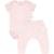 Conjunto de Body Hug Curto Com Calça Saruel Rosa - Rosa