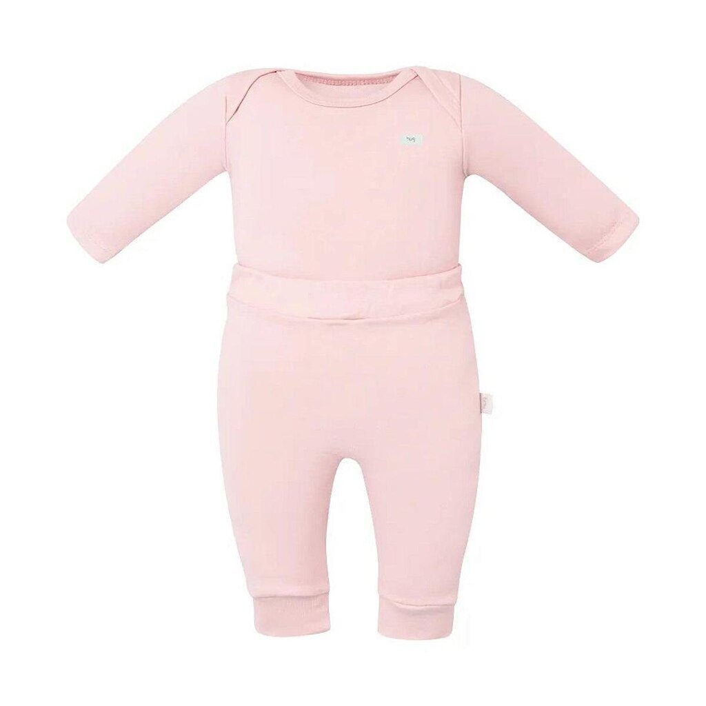 Conjunto de Body Hug Longo Com Calça Culote Rosa
