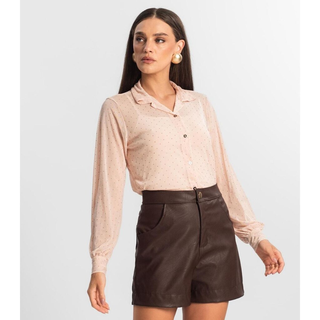Conjunto De Camisa Tule Com Top Endless Rosa