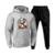 Conjunto de Frio Moletom Canguru Com Capuz 50% Algodao e Calça Lisa Com Bolso Confortavel Treino - Cinza