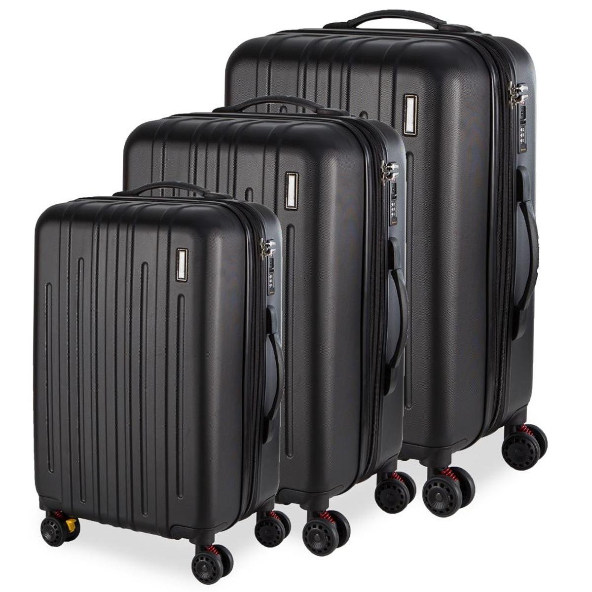 Conjunto de Malas Portinari de Viagem em ABS - Swiss Port Roma - Preto Menor preço em Conjunto de Malas Portinari de Viagem em ABS - Swiss Port Roma - Preto