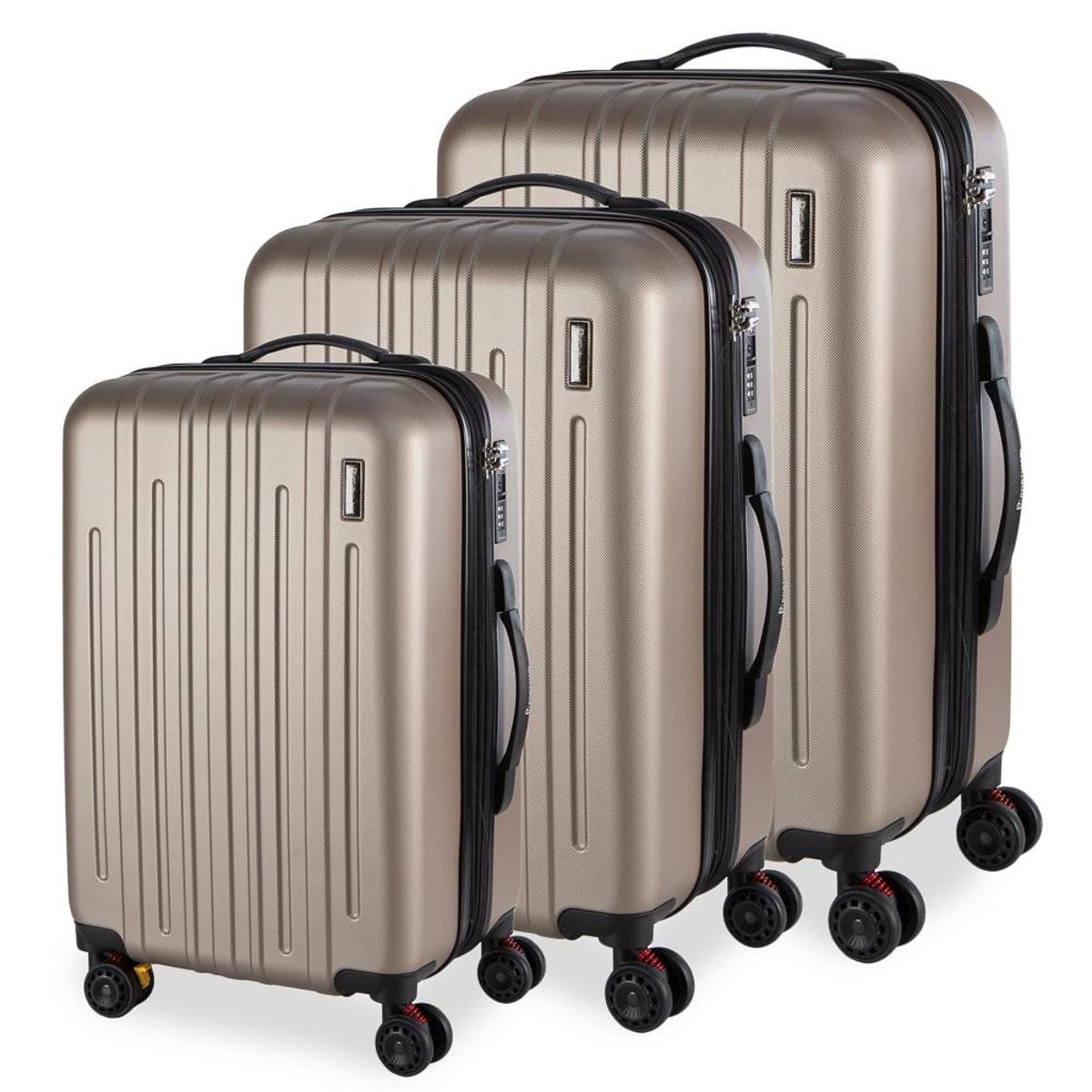 Conjunto de Malas Portinari de Viagem em ABS - Swiss Port Roma - Dourado Menor preço em Conjunto de Malas Portinari de Viagem em ABS - Swiss Port Roma - Dourado