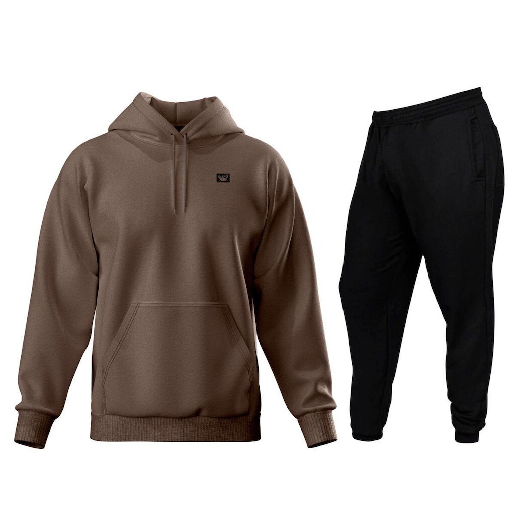 Conjunto de Moletom Blusa + Calça Masculino Estampado Estilo Casual Esportes Frio