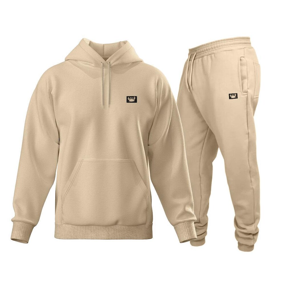 Conjunto de Moletom Blusa + Calça Masculino Estampado Estilo Casual Esportes Frio