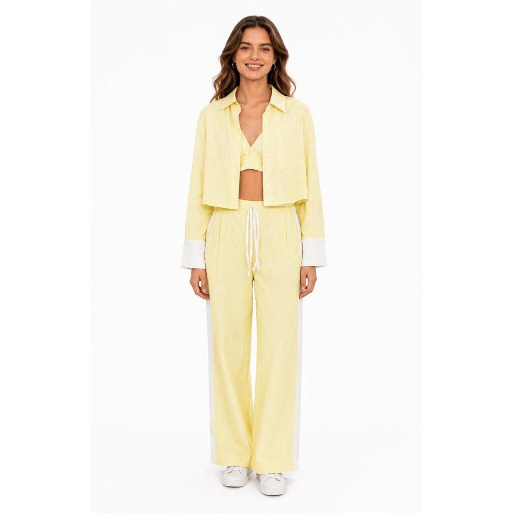 Conjunto Feminino D Bell Outlet Fashion Amarelo