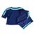 Conjunto Feminino Inverno Plus Size De Moletinho Calça E Blusa Manga 3/4 Raio De Luz - Azul