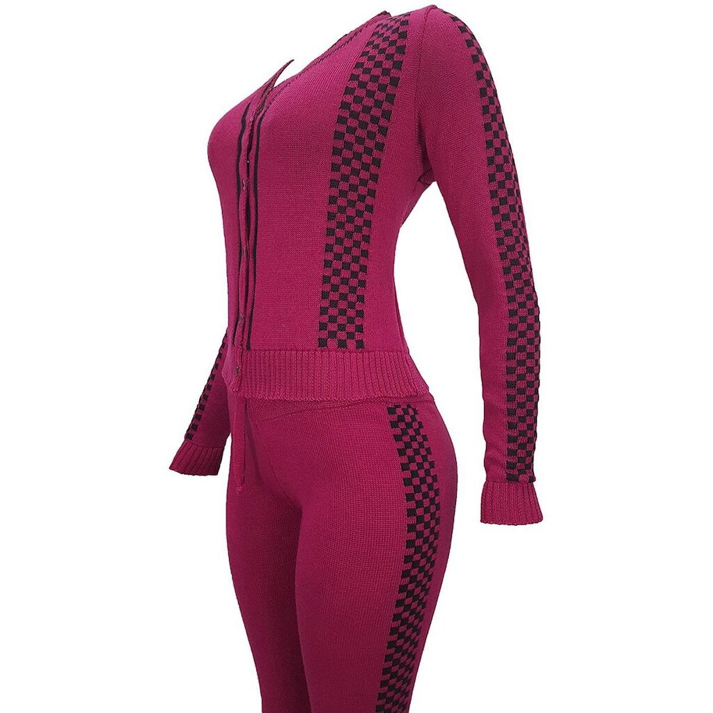Conjunto Feminino Tricot Quadr - Katlen Tricot