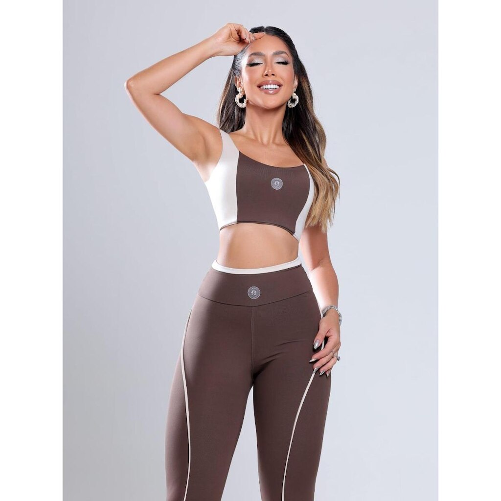 Conjunto Fitness Bella Power - Flor Brasil