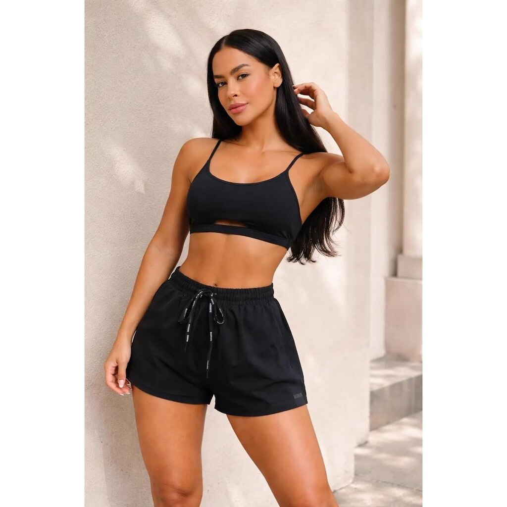 Conjunto Fitness Fable com Top e Short Duplo Viamafia