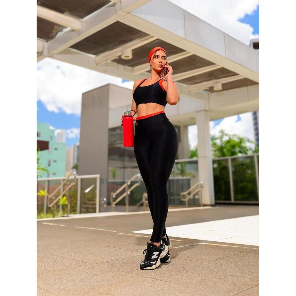 Conjunto Fitness Set Performance Flor Brasil