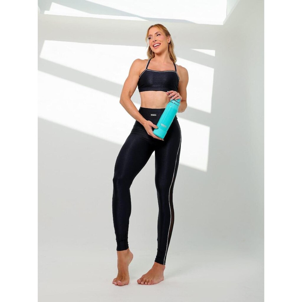 Conjunto Fitness Sugar Premium Com Detalhes Em Tule Viamafia