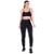 Conjunto Fitness Top Com Bojo Removível e Calça Cós Alto Summer Soul - Preto