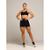 Conjunto Fitness Top E Short Cós Alto Viamafia Field Com Bojo Preto - Preto