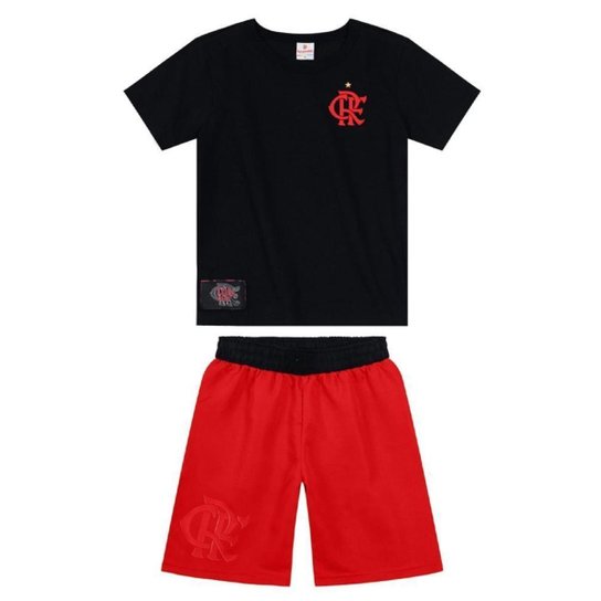 Conjunto Flamengo infantil menino Brandili - 719000003