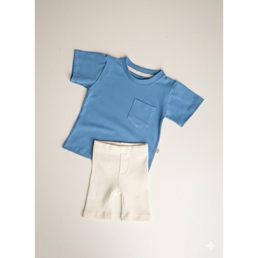Conjunto Infantil Bebê Esportivo Camiseta Shorts Biker